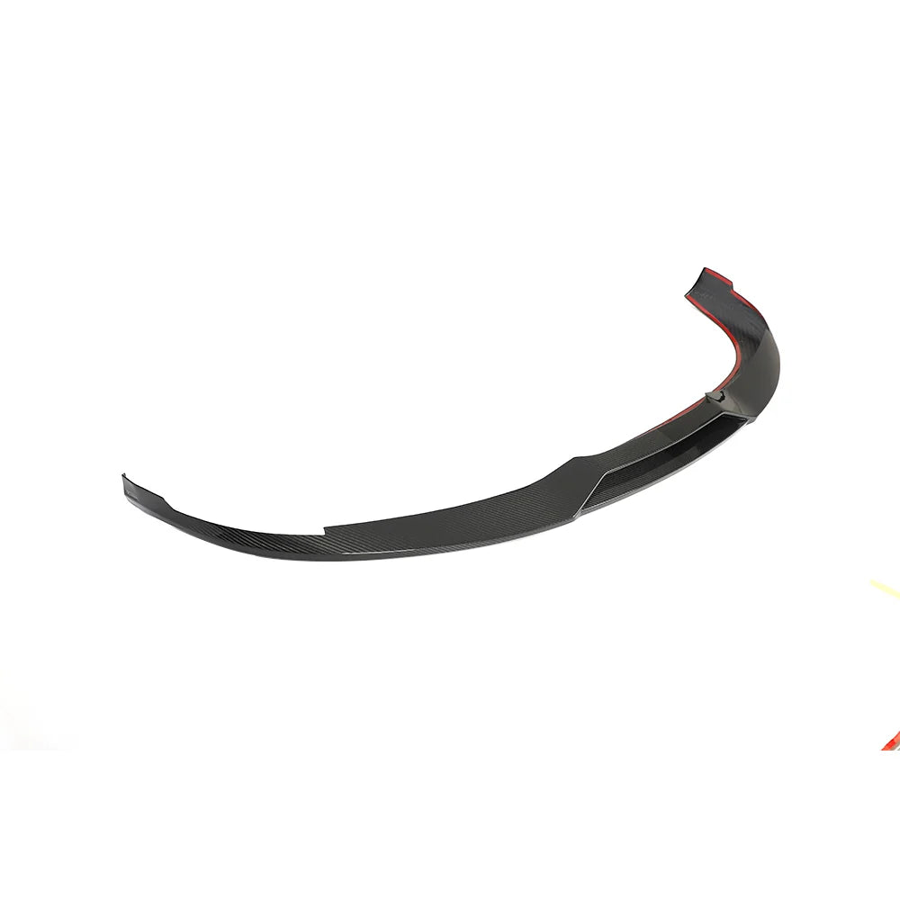 Porsche Taycan dry carbon fibre front splitter V2 standard bumper