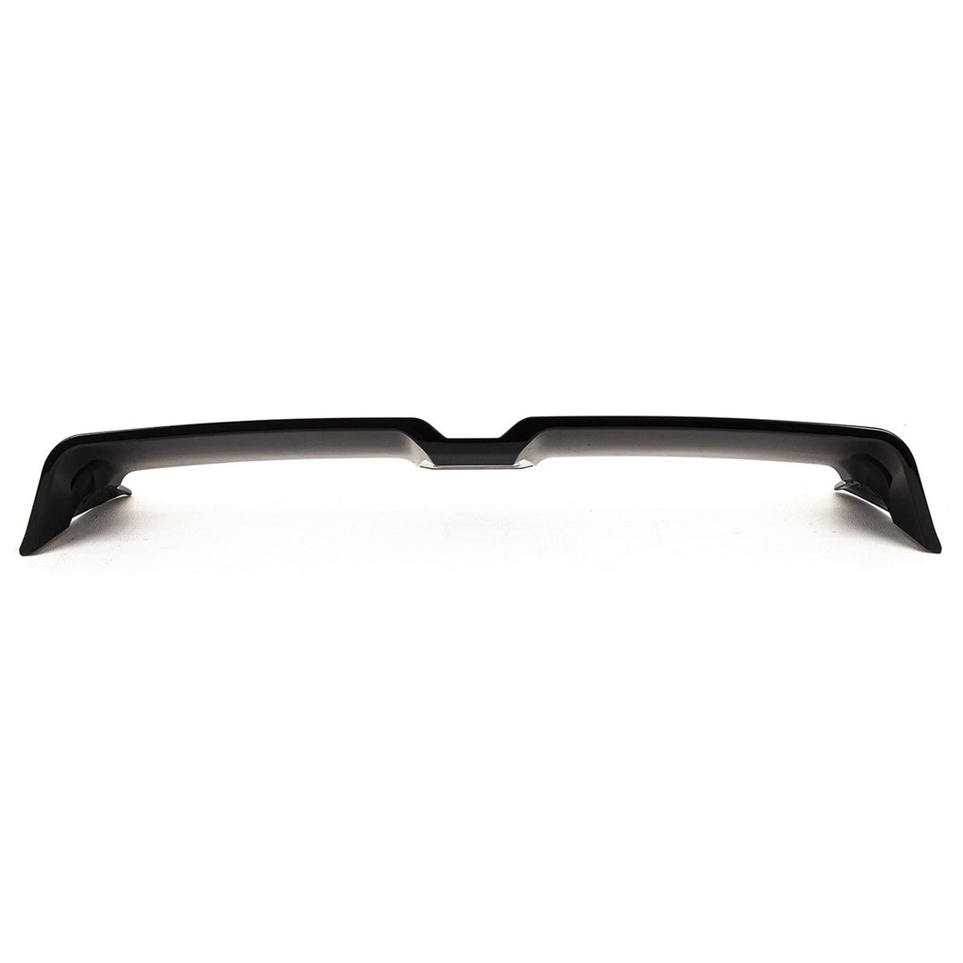Gloss black ABS rear roof spoiler for Polo Mk5 on a plain background