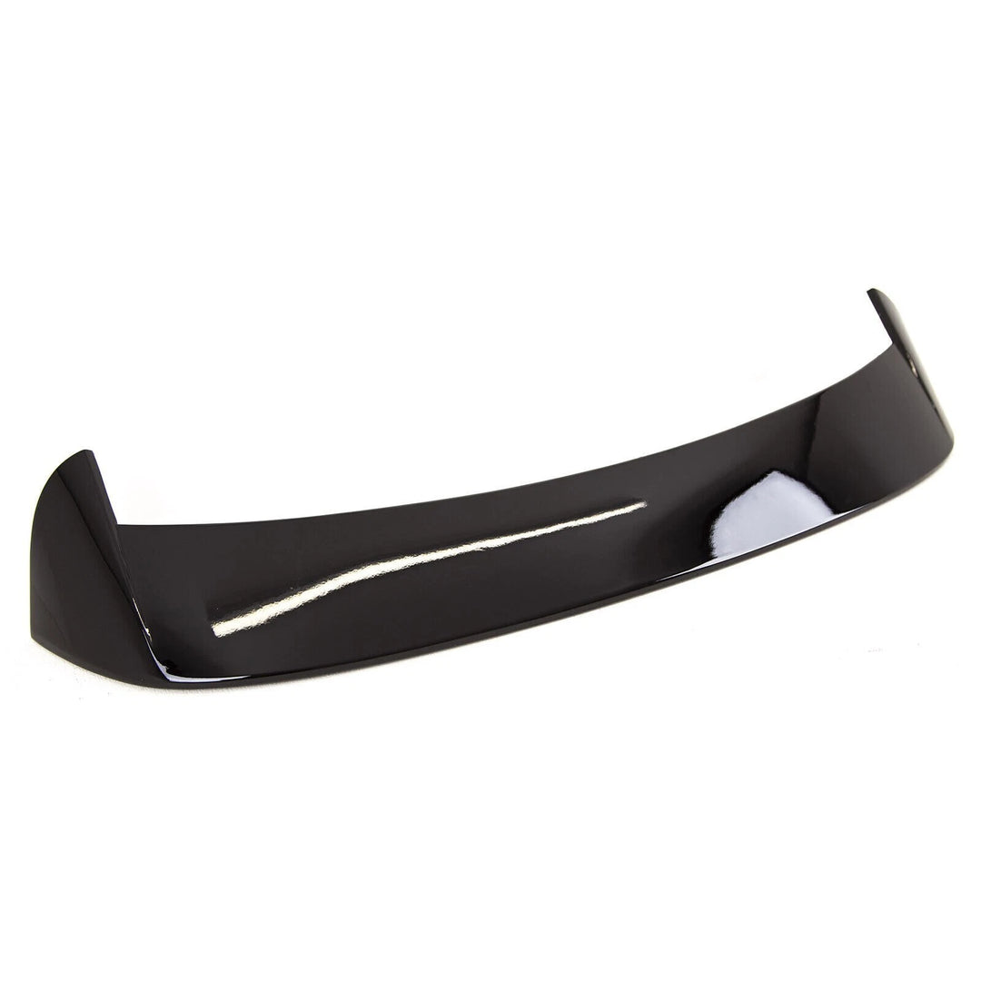 Rear roof spoiler for SEAT Leon Mk3 5F in gloss black, rear three-quarter view