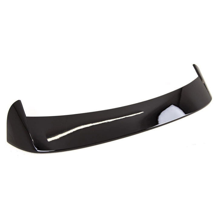 Rear roof spoiler for SEAT Leon Mk3 5F in gloss black, rear three-quarter view