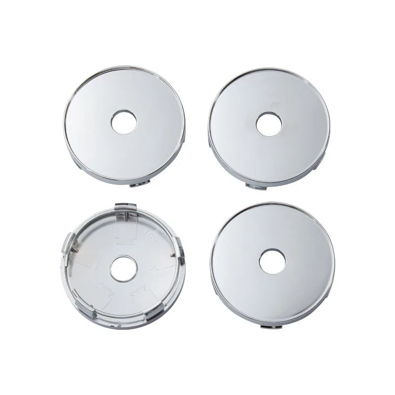 Universal silver wheel centre caps 60mm set of 4