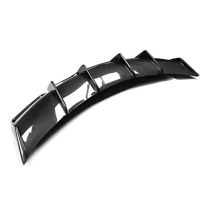 Tesla Model 3 5YJ3 carbon fibre diffuser close-up