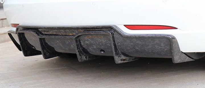Tesla Model 3 5YJ3 forged carbon fibre rear diffuser V1 installed