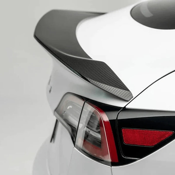 Tesla Model 3 5YJ3 carbon fibre rear trunk spoiler V3
