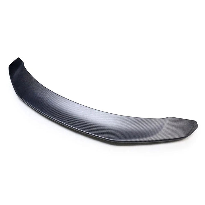 Tesla Model 3 matte carbon fibre spoiler bootlid detail