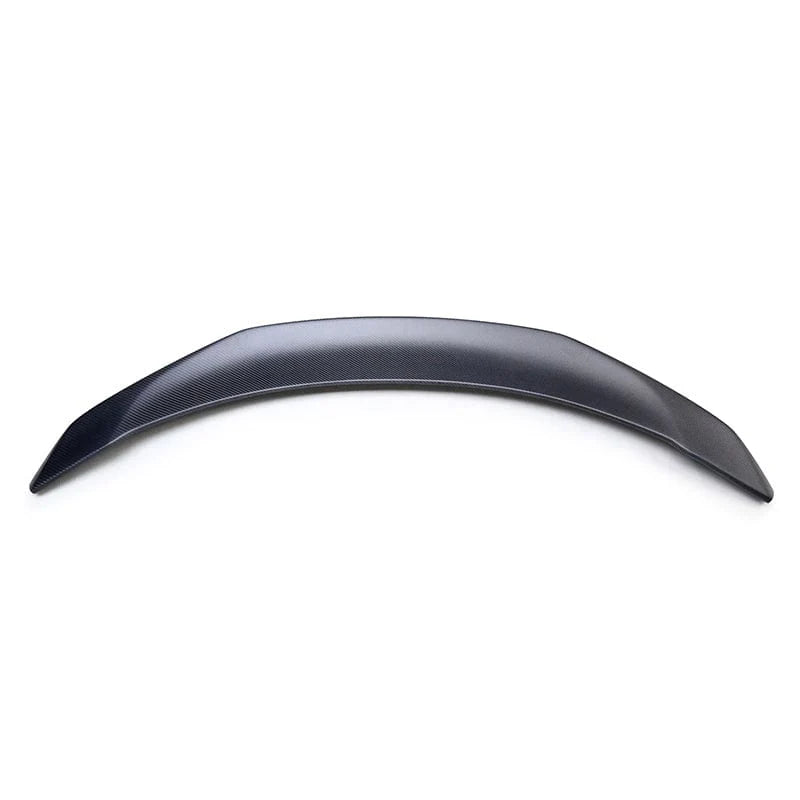 Tesla Model 3 matte carbon fibre spoiler bootlid front view