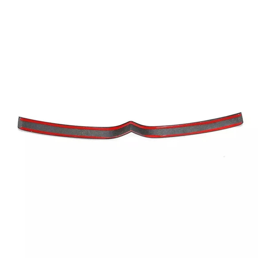 Dry carbon fibre grille trim for Tesla Model S showing weave