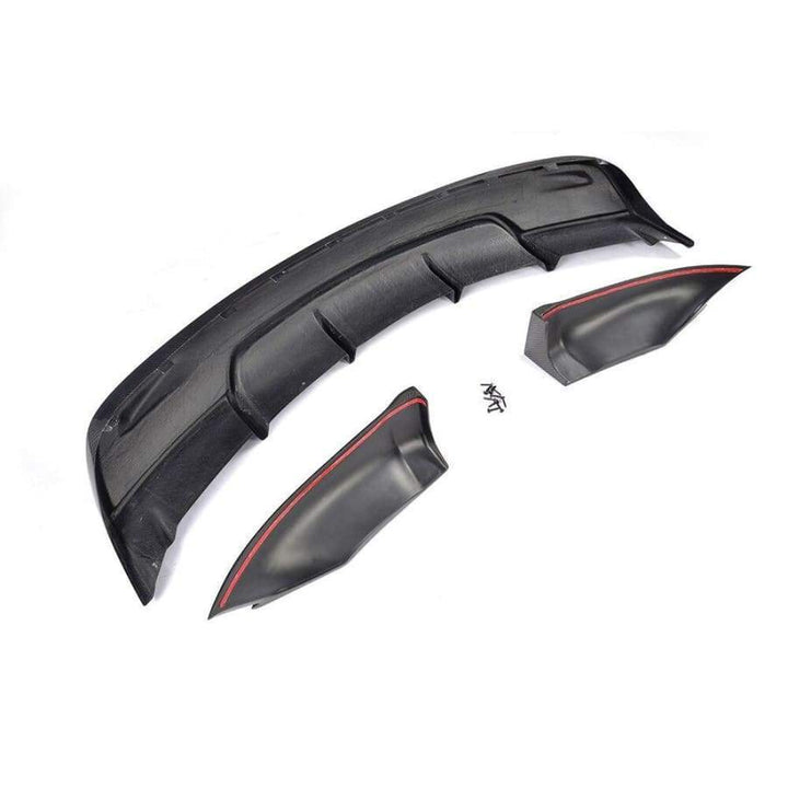 Tesla Model S rear bumper carbon fibre diffuser detail