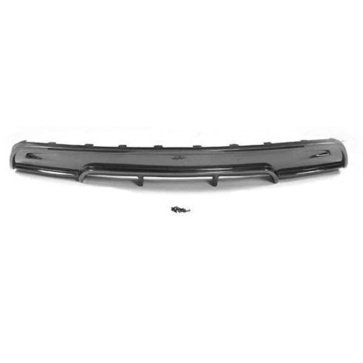 Tesla Model S rear diffuser showing canards