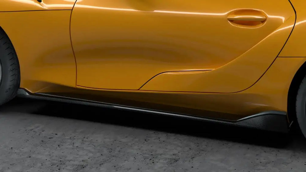 Toyota Supra A90 side skirt V1 installed
