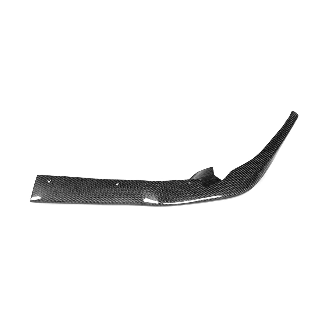 Toyota Supra A90 carbon fibre front splitter V1 close up