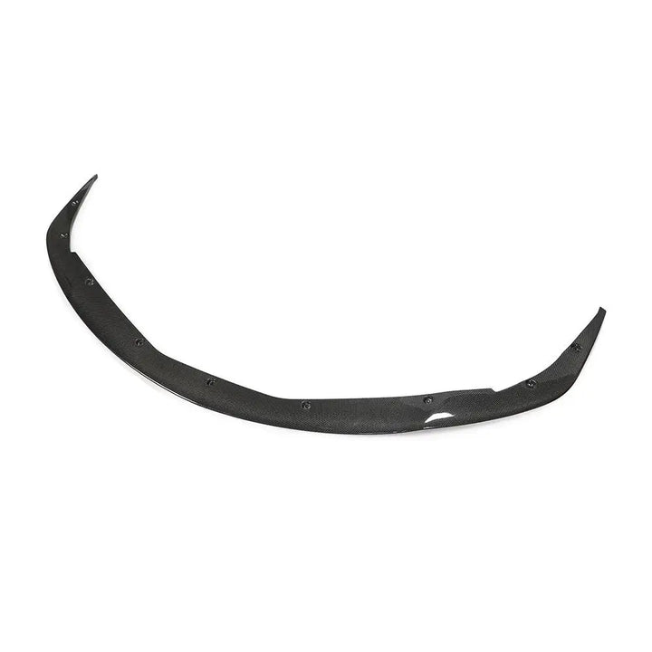 Carbon fibre front splitter V2 for Toyota Supra showing weave