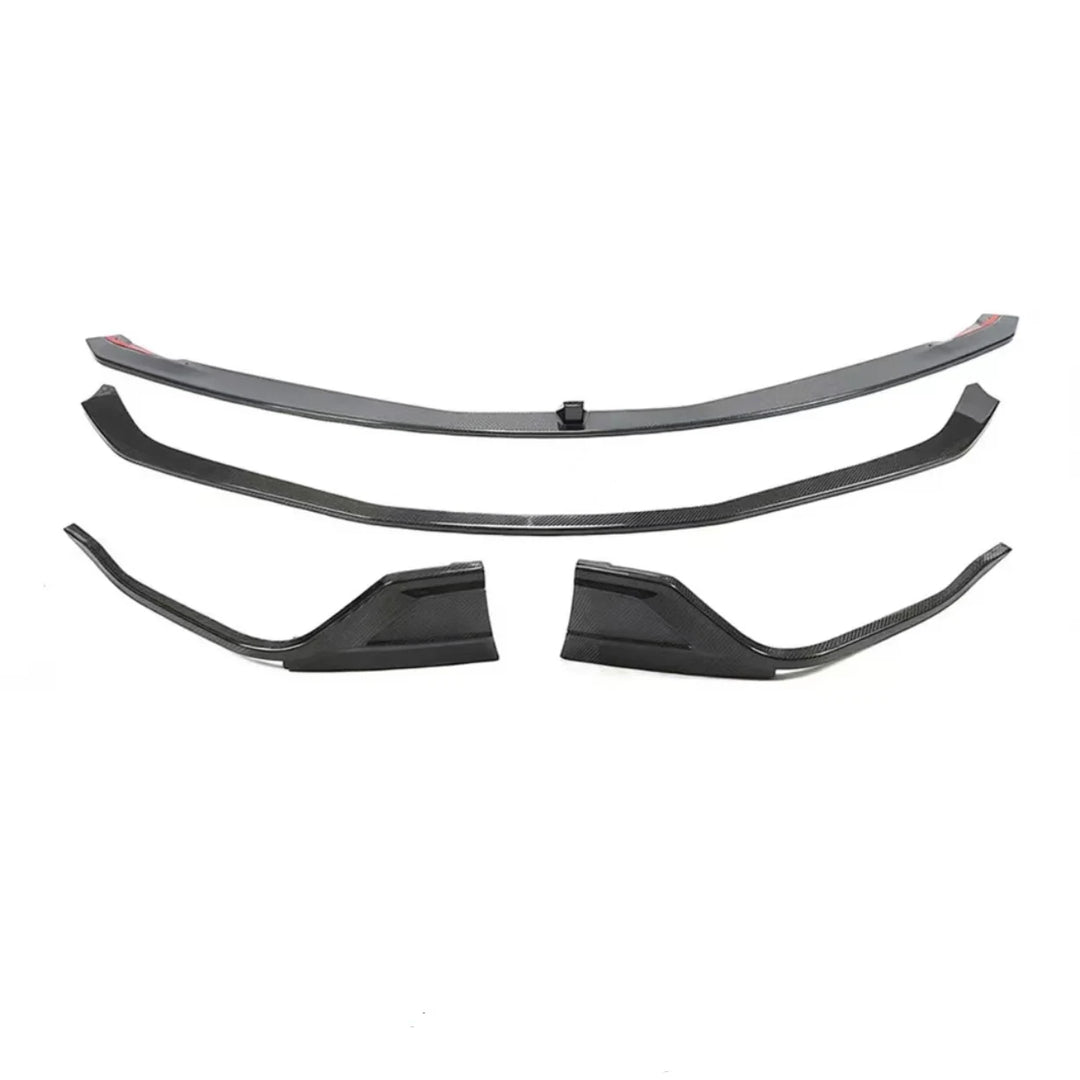 Genuine carbon fibre front splitter V3 for Toyota Supra A90 front view