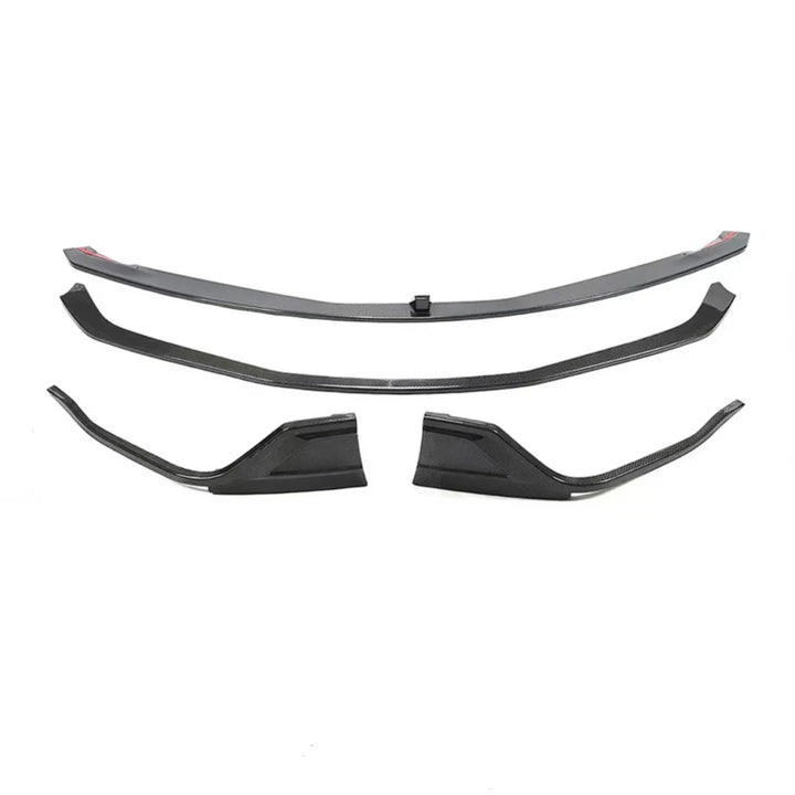Genuine carbon fibre front splitter V3 for Toyota Supra A90 front view