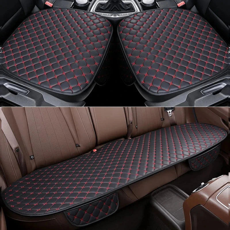 Universal Car Seat Cover — PU Leather Protector, All-Season Fit