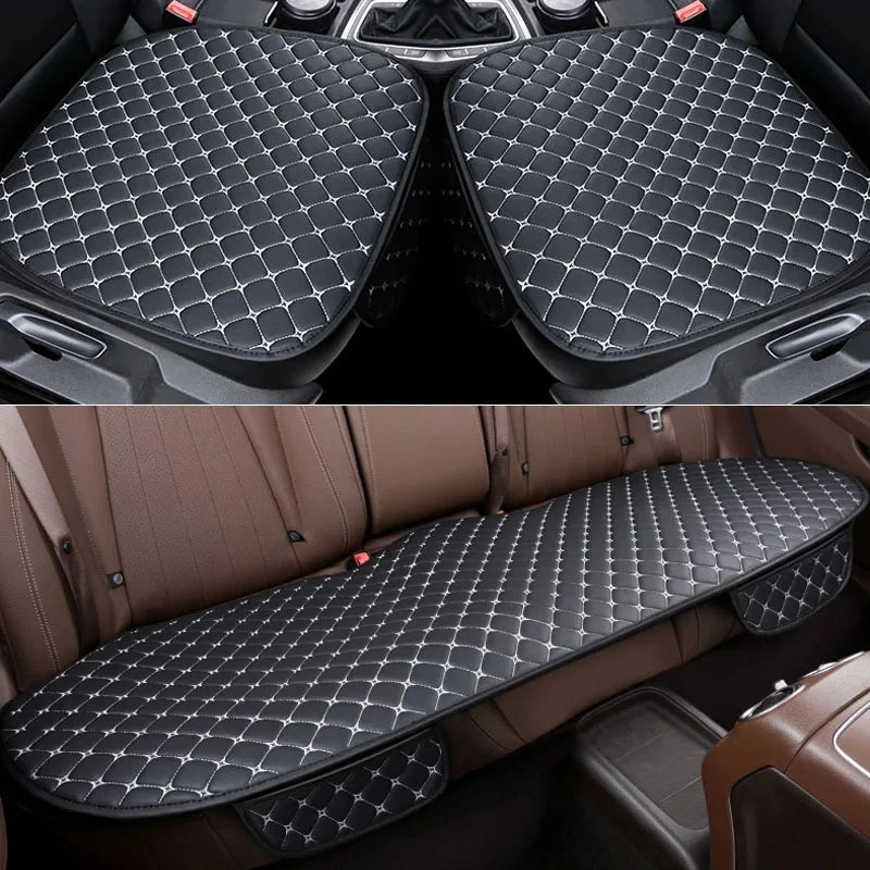 Universal Car Seat Cover — PU Leather Protector, All-Season Fit