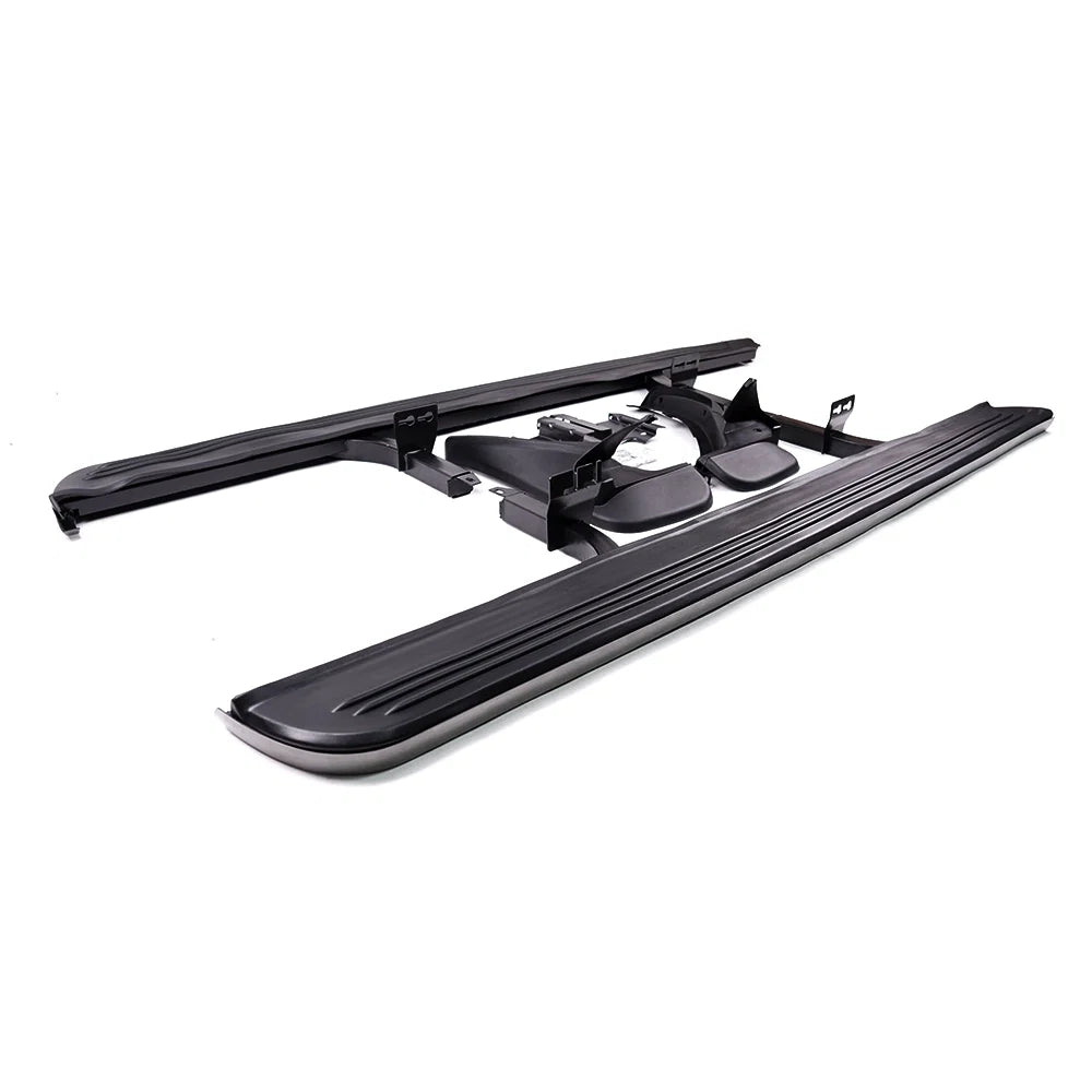 Range Rover Vogue L322 black side steps and mudflaps set