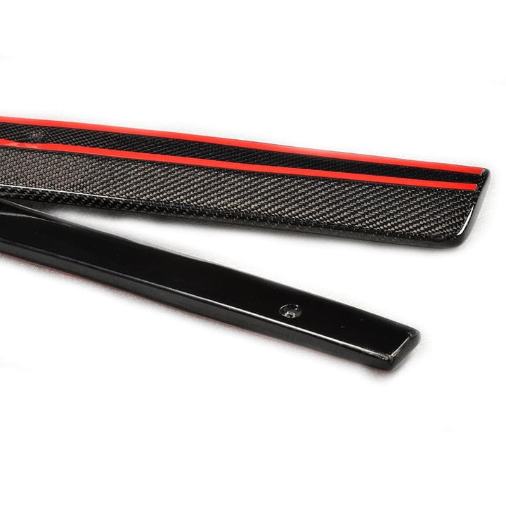 Golf GTI Mk7 side skirt close-up showing weave