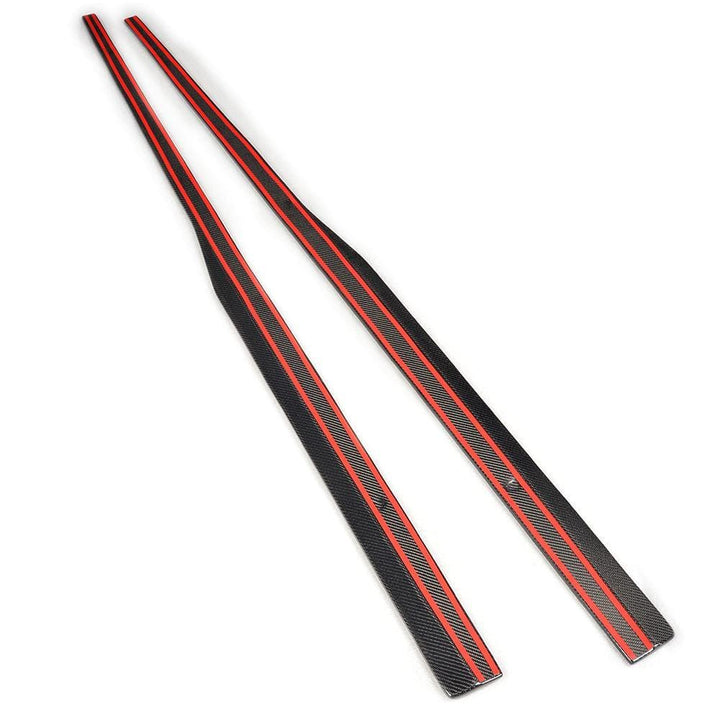 Carbon fibre side skirt extensions for Golf GTI Mk7 V1