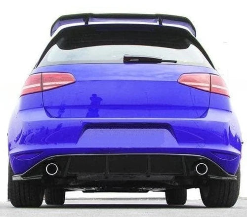 Golf GTI Mk7 carbon fibre diffuser installed