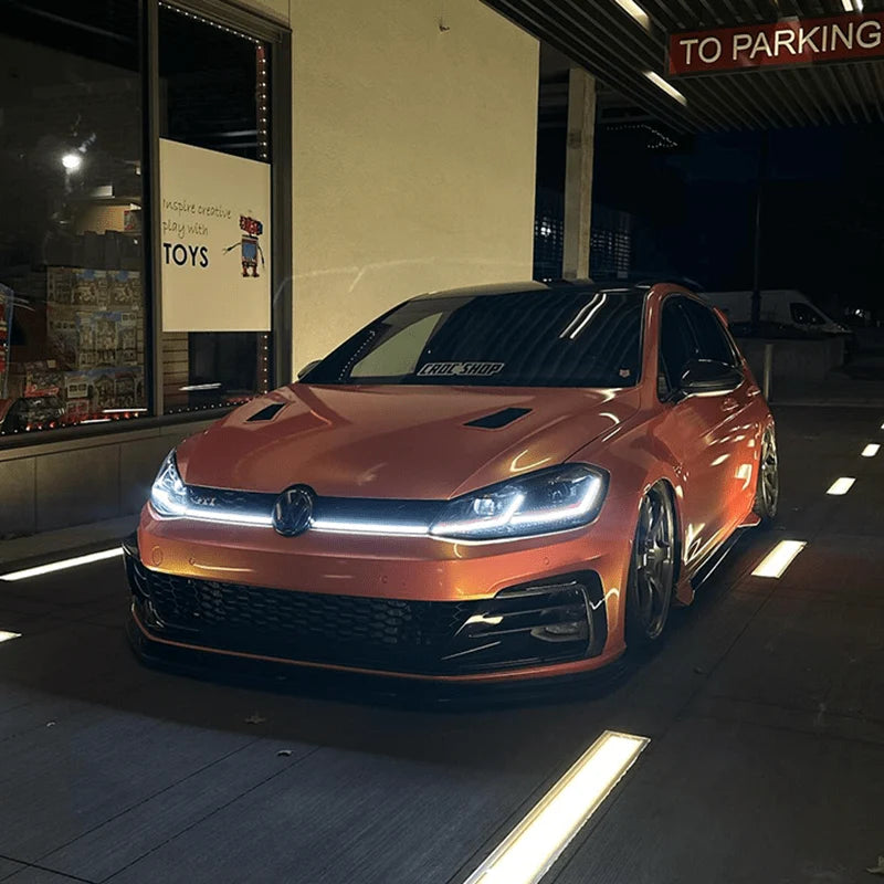 Golf GTI Mk7.5 LED DRL grille light installed