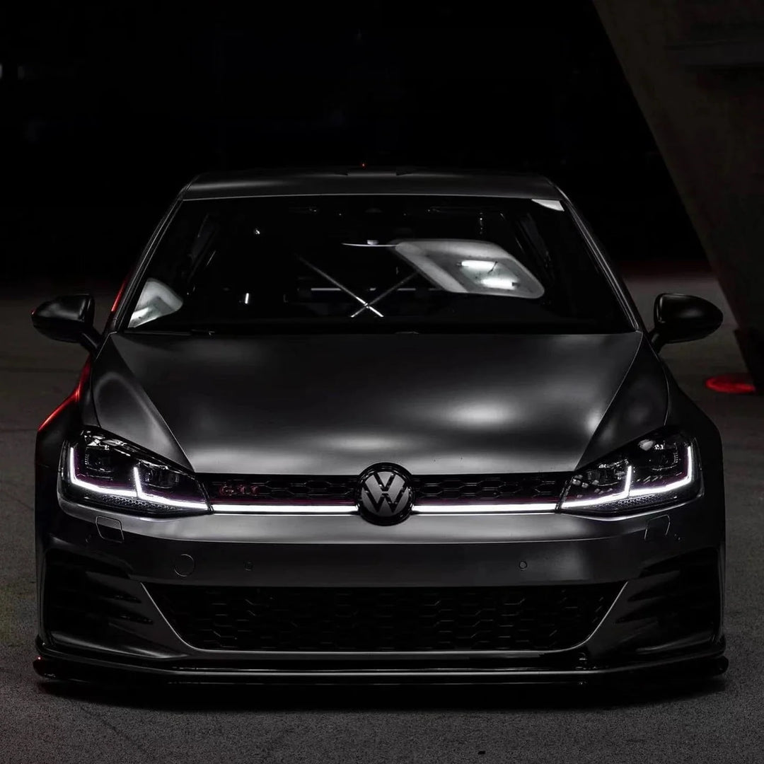 Golf GTI Mk7 LED DRL grille light installed