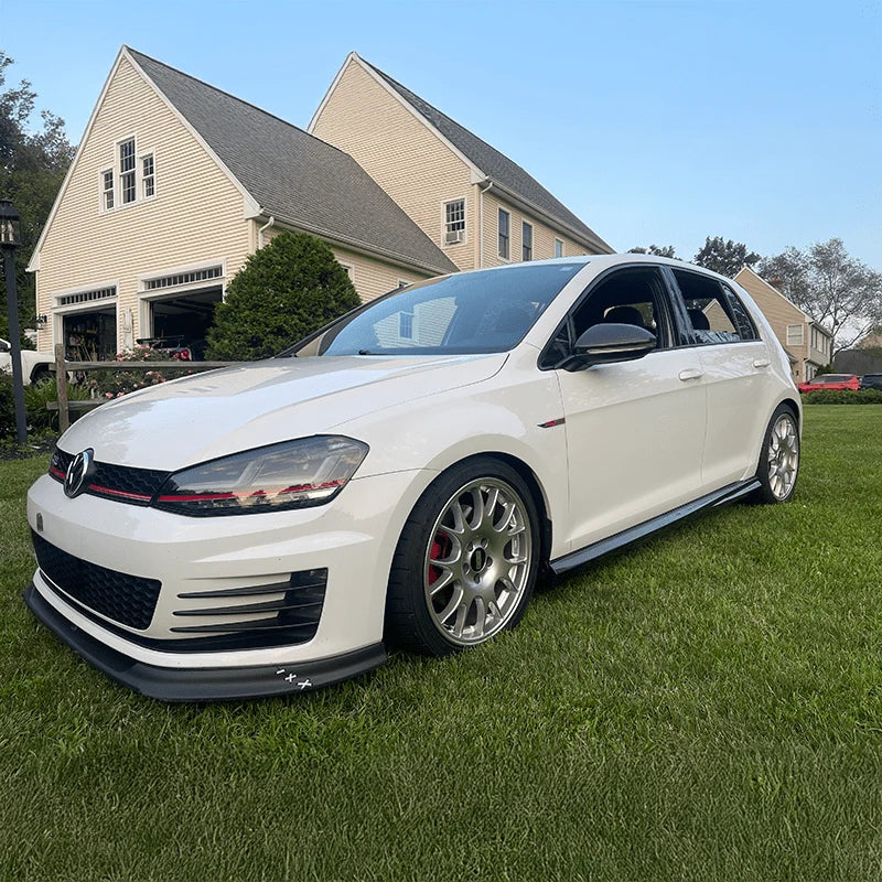 Golf GTD Mk7.5 carbon fibre side skirt installed