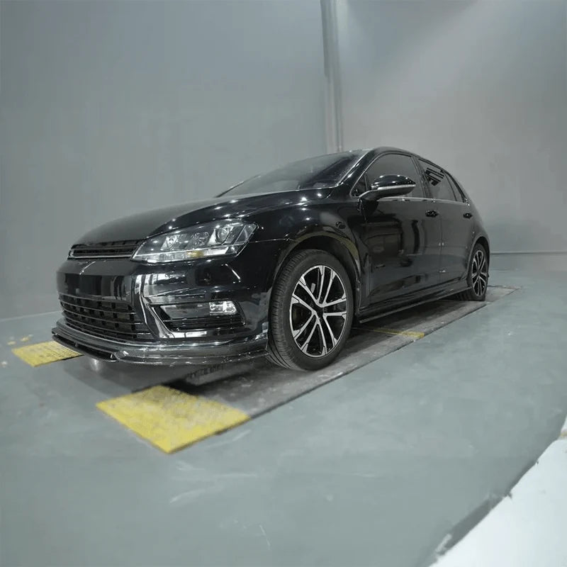 Golf R-Line Mk7 carbon fibre front lip V1 installed