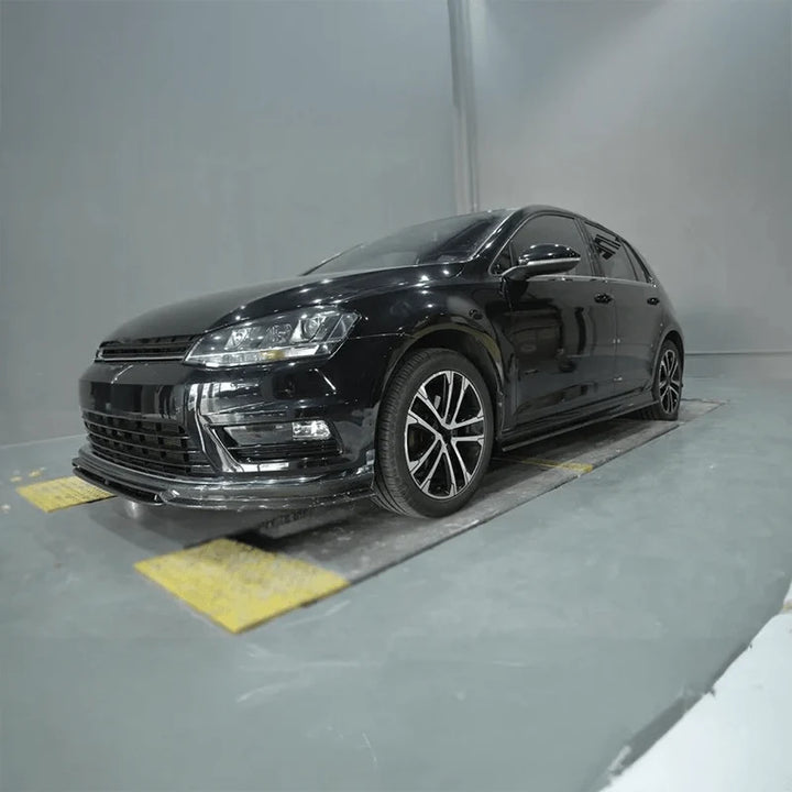 Golf R-Line Mk7 carbon fibre front lip V1 installed