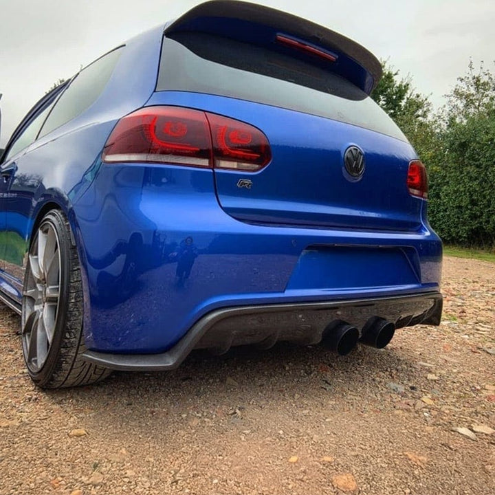 Genuine carbon fibre rear diffuser V2 for Golf R Mk6