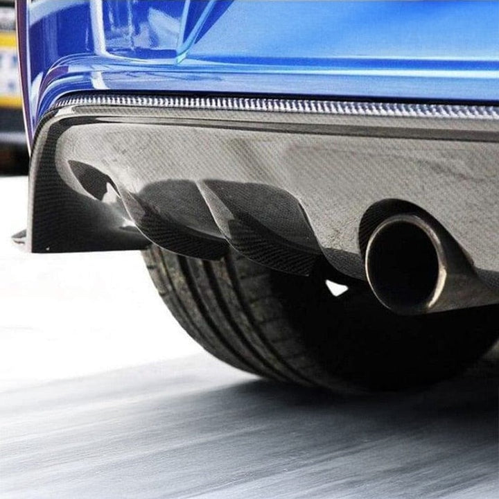 Golf R Mk6 3-door rear diffuser V2 close-up showing weave