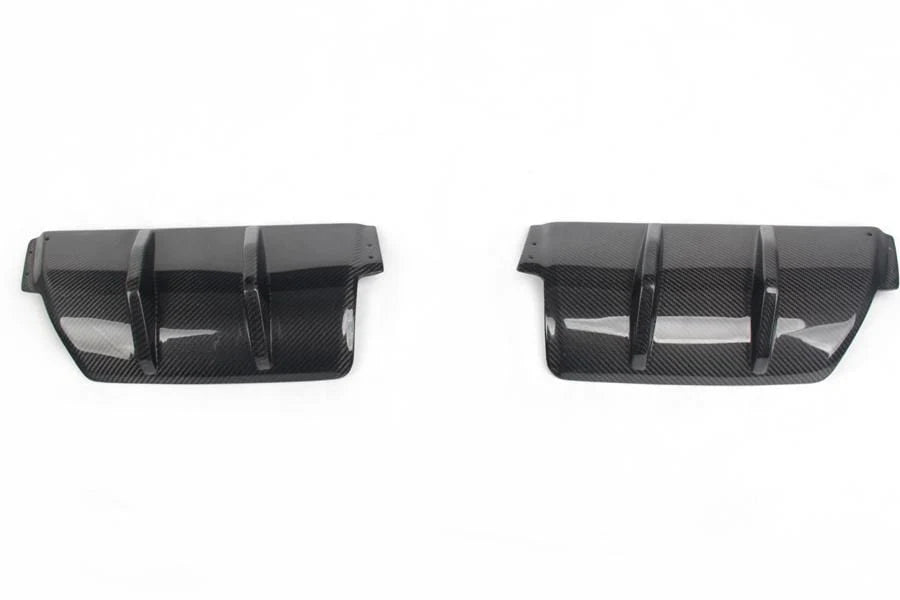 Carbon fibre rear diffuser corners for Golf R Mk6 V1