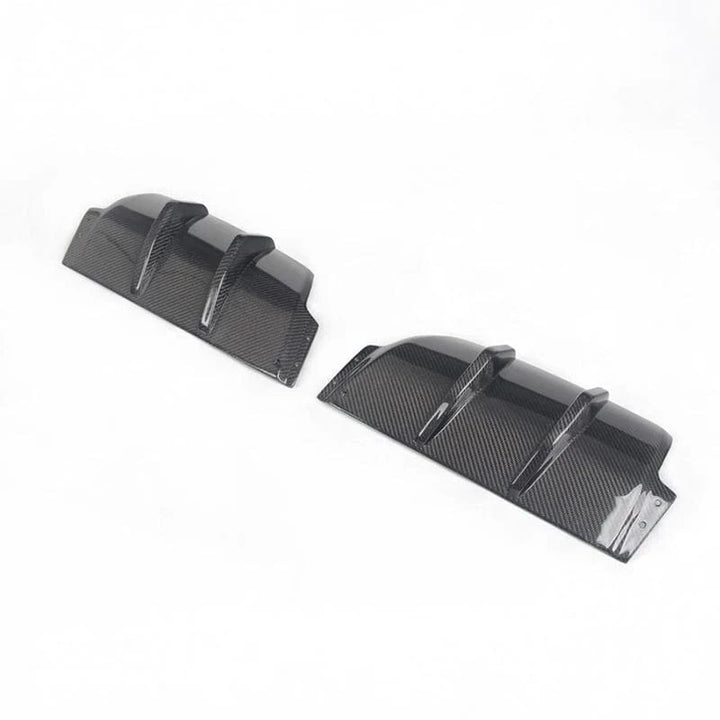 Genuine carbon fibre rear diffuser corners V1 for Golf R Mk6