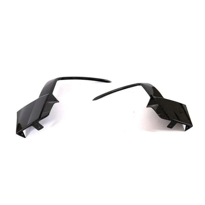Carbon fibre front canard fog light surround kit for Golf R Mk7.5