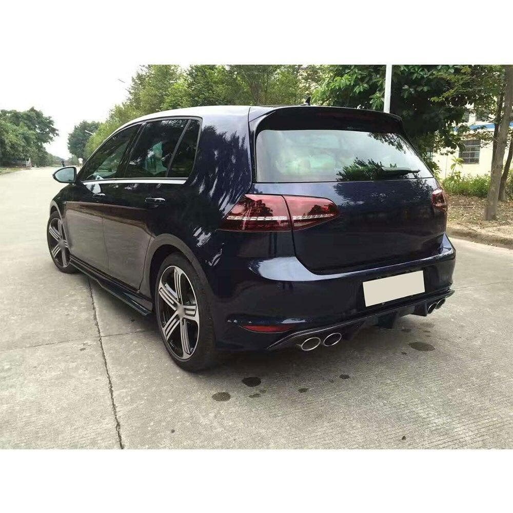 Golf R Mk7 carbon fibre diffuser installed