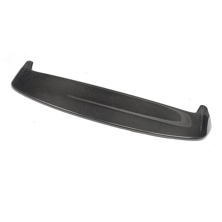 Golf GTD Mk7 carbon fibre rear spoiler V2 close-up showing weave