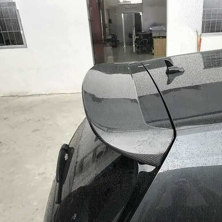 Golf R Mk7.5 carbon fibre rear spoiler V2 installed