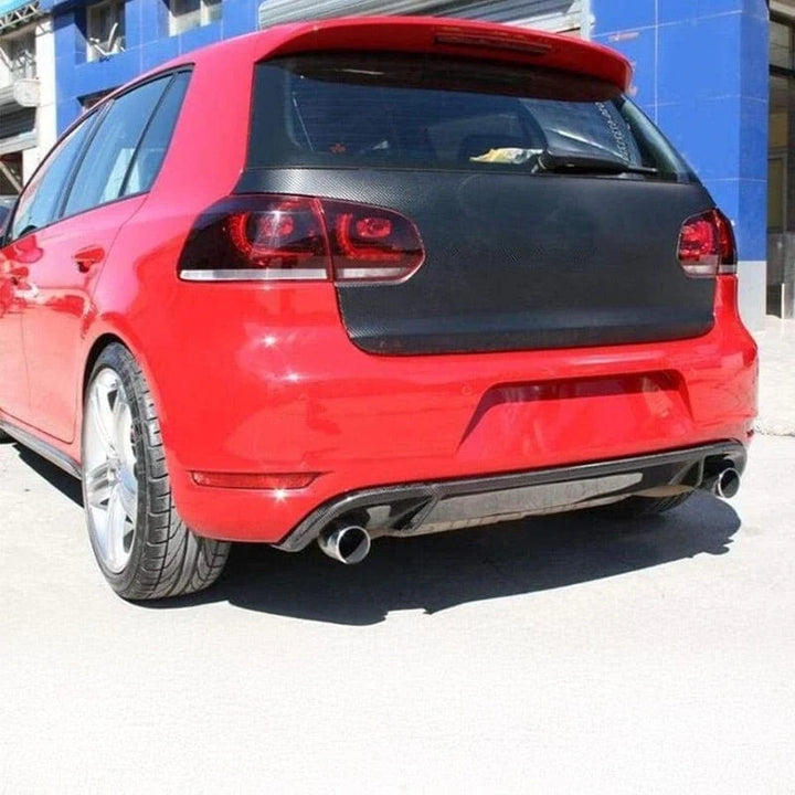 Golf GTI Mk6 3-door carbon fibre rear diffuser installed