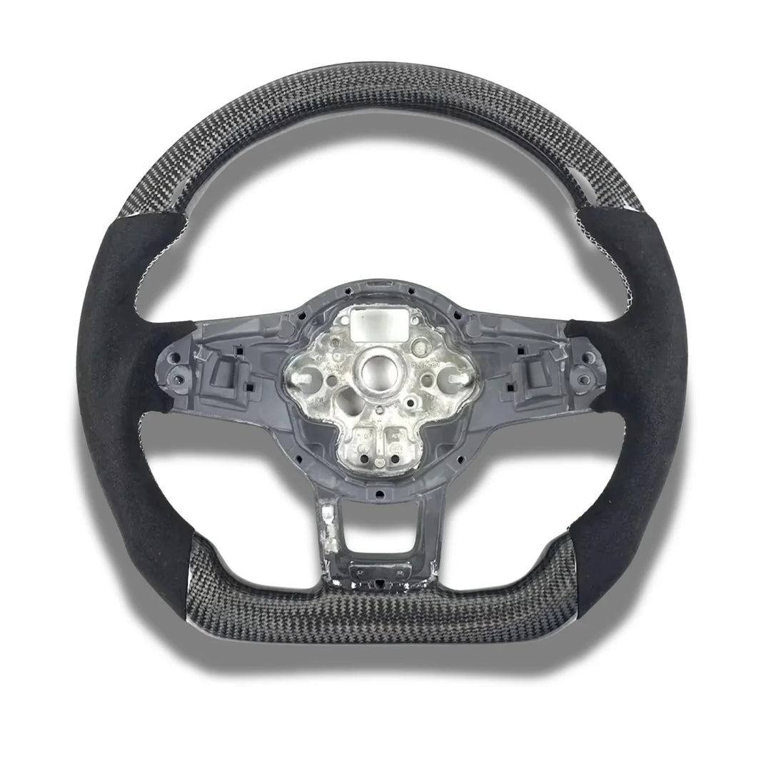 Custom flat bottom carbon fibre steering wheel for Golf Mk7 GTI