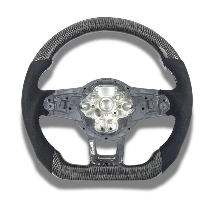 Custom flat bottom carbon fibre steering wheel for Golf Mk7 GTI