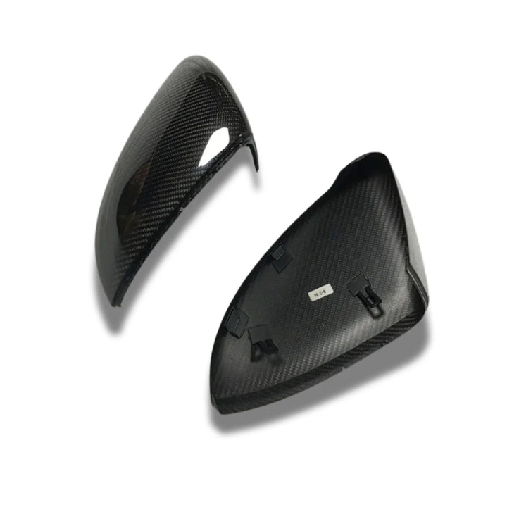 Golf R Mk7.5 dry carbon fibre mirror cover close-up