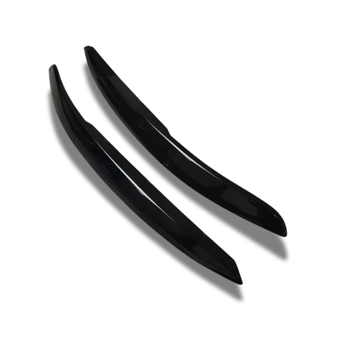 Polo Mk5 gloss black ABS headlight trim pair