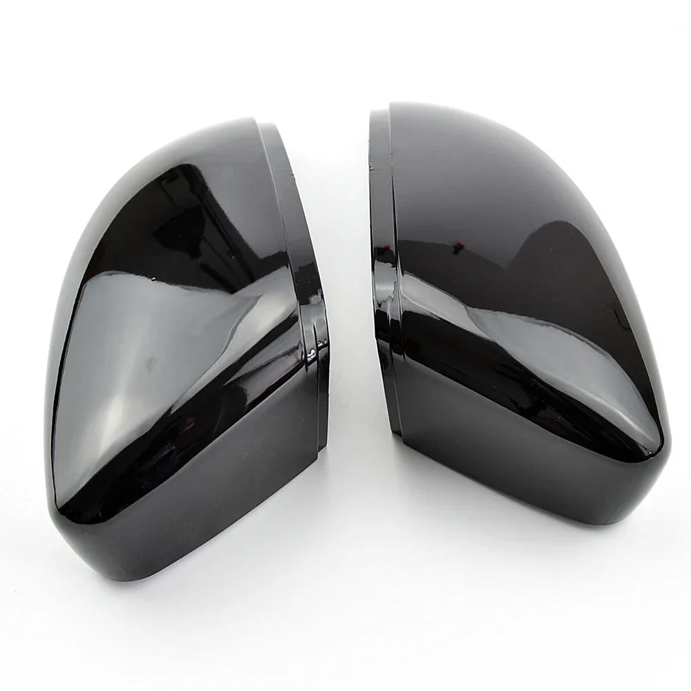 Gloss black mirror cover for VW Passat CC close-up